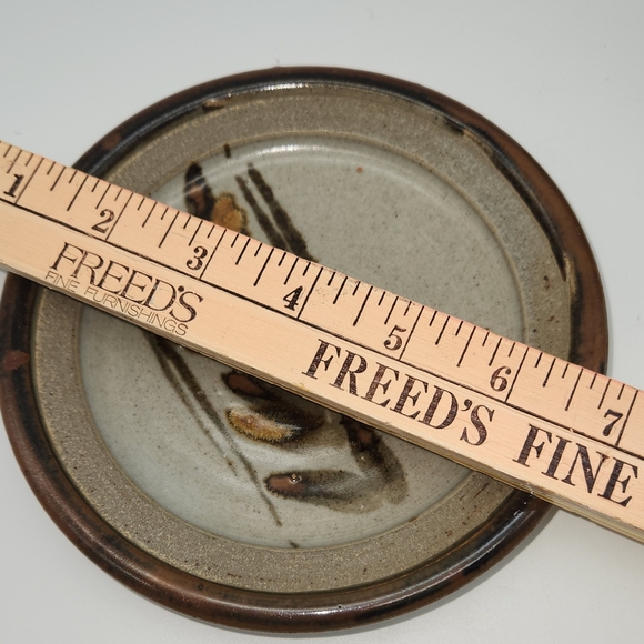 Vintage Studio Art Pottery Cheese Dome Butter Dish Not Signed Rustic Farmhouse - Picture 5 of 8